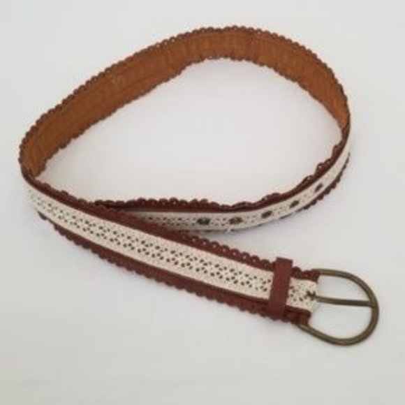 Faux leather & lace belt-LC - Picture 4 of 6